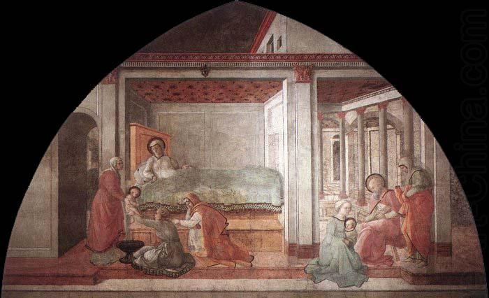 Fra Filippo Lippi Birth and Naming St John china oil painting image